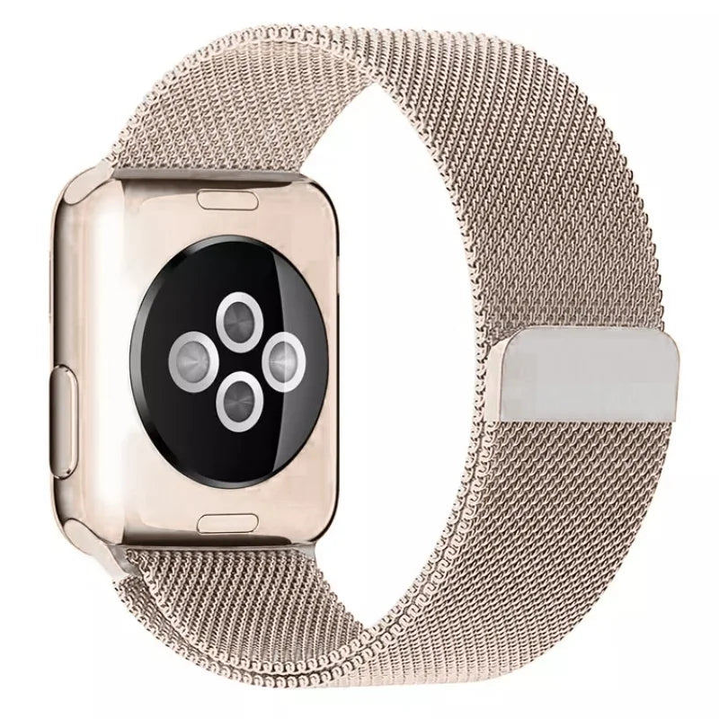 Pale Rose | Apple Watch Milanese Magnetic Loop Strap | Stainless Steel Band  | 42mm / 44mm / 45mm