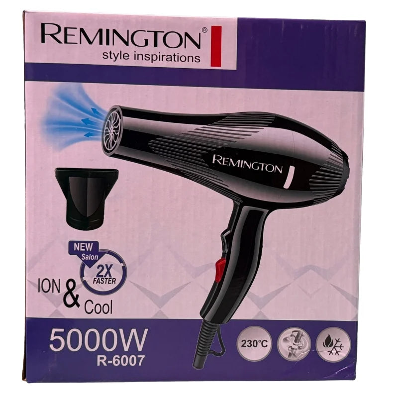 Remington Hair Dryer R-6007 2X Faster ION Technology with Cool Shot and Health Breeze Mode