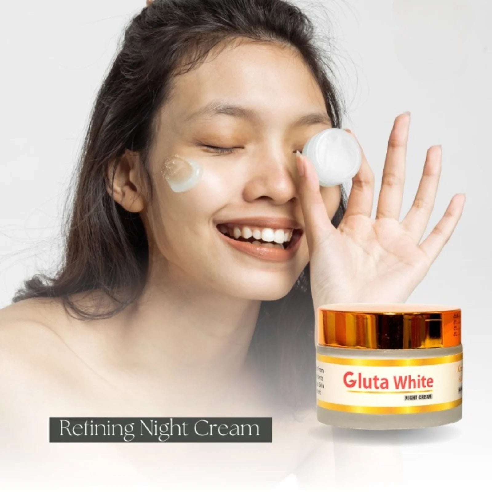 Gluta White Day & Night Cream | Whitening Anti-Aging Hydrating 50g Face Care