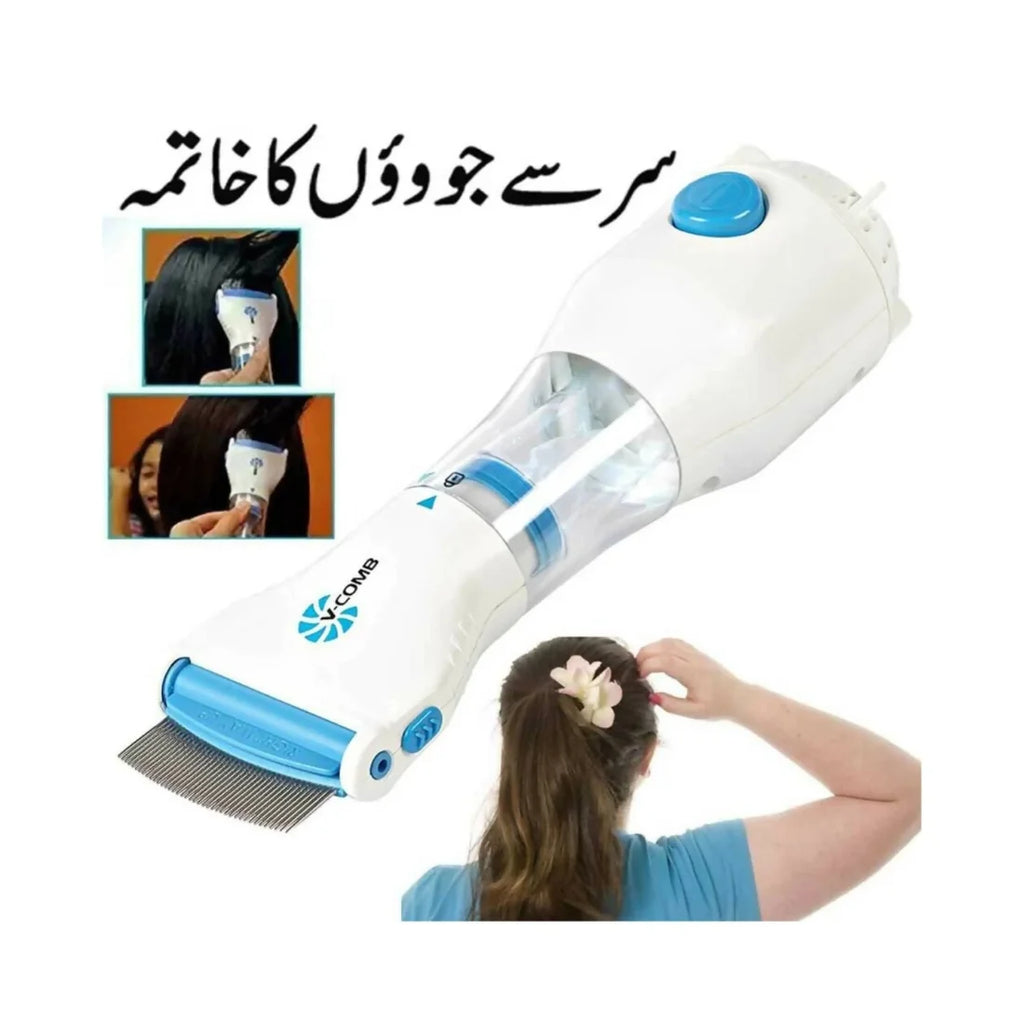 Electric V-Comb Anti Lice Machine | Chemical-Free Safe Lice & Egg Removal Device
