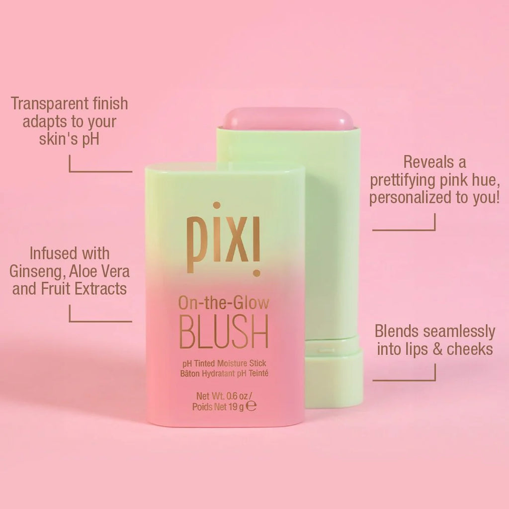 Pixi On-the-Glow Blush CheekTone Multi-Use pH Reactive Balm for Cheeks and Lips