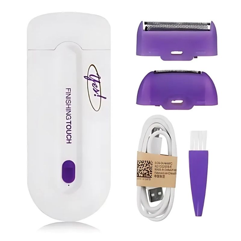 2-in-1 Rechargeable Painless Hair Remover | Finishing Touch Sensa-Light for Face & Body