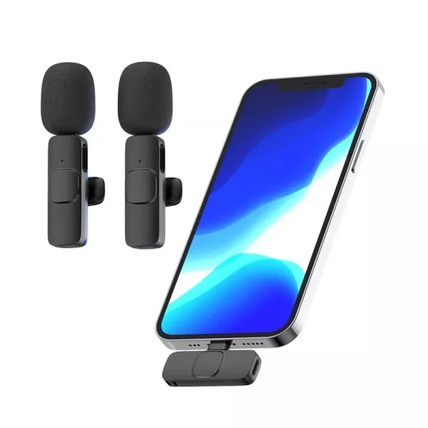 K8 Type-C Wireless Lavalier Microphone | Portable Noise-Cancelling Mic for Android, Vlogging, Live Streaming & More